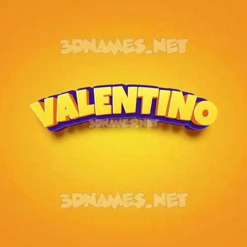 valentino in Orange Toon style - 3D name wallpaper valentino in Orange Toon style - 3D name wallpaper