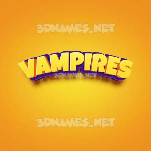 vampires in Orange Toon style - 3D name wallpaper vampires in Orange Toon style - 3D name wallpaper