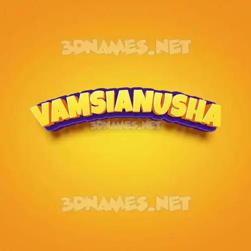 vamsianusha in Orange Toon style - 3D name wallpaper vamsianusha in Orange Toon style - 3D name wallpaper