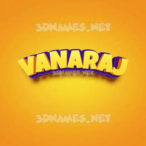 vanaraj in Orange Toon style - 3D name wallpaper vanaraj in Orange Toon style - 3D name wallpaper