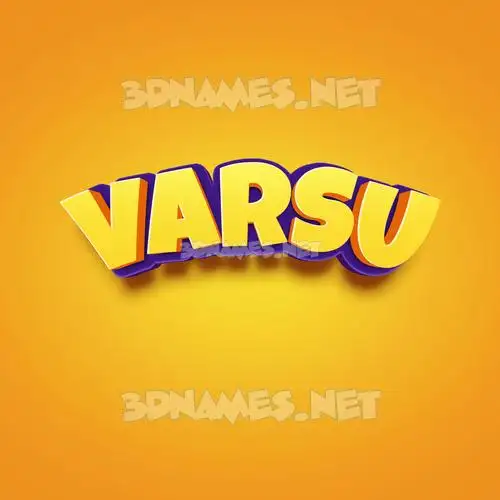 varsu in Orange Toon style - 3D name wallpaper varsu in Orange Toon style - 3D name wallpaper