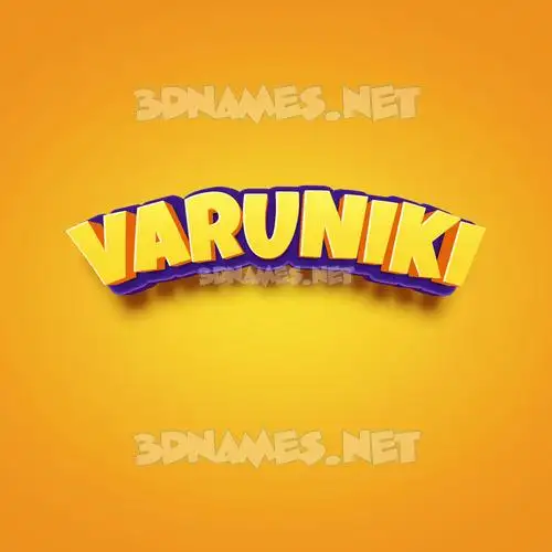 varuniki in Orange Toon style - 3D name wallpaper varuniki in Orange Toon style - 3D name wallpaper