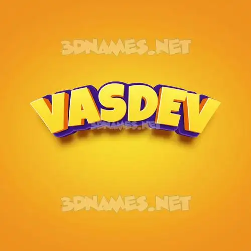 vasdev in Orange Toon style - 3D name wallpaper vasdev in Orange Toon style - 3D name wallpaper