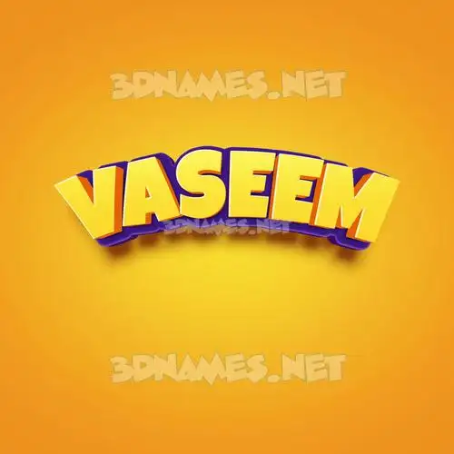 vaseem in Orange Toon style - 3D name wallpaper vaseem in Orange Toon style - 3D name wallpaper