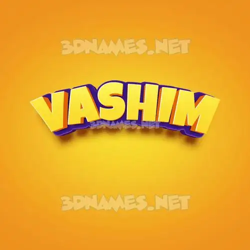 vashim in Orange Toon style - 3D name wallpaper vashim in Orange Toon style - 3D name wallpaper