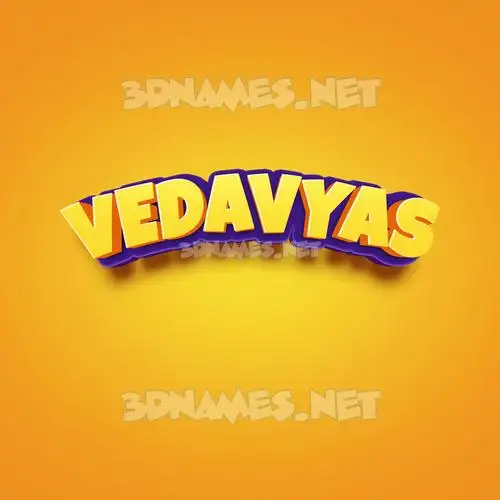 vedavyas in Orange Toon style - 3D name wallpaper vedavyas in Orange Toon style - 3D name wallpaper