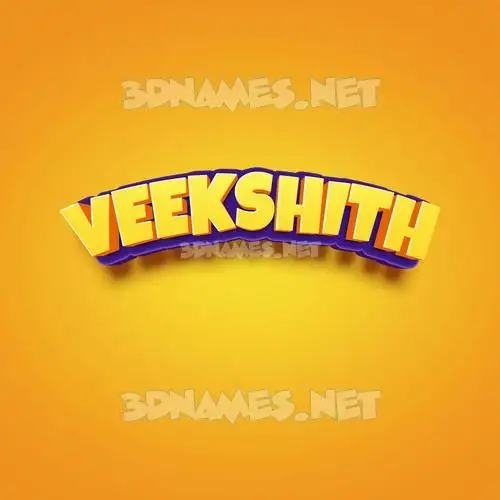 veekshith in Orange Toon style - 3D name wallpaper veekshith in Orange Toon style - 3D name wallpaper