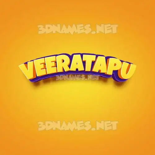 veeratapu in Orange Toon style - 3D name wallpaper veeratapu in Orange Toon style - 3D name wallpaper