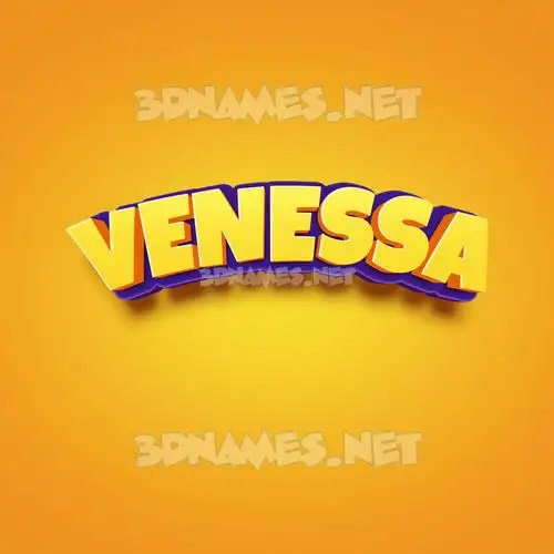 venessa in Orange Toon style - 3D name wallpaper venessa in Orange Toon style - 3D name wallpaper