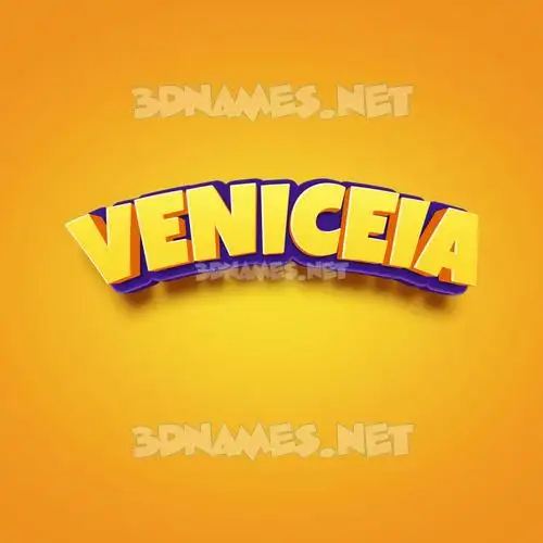 veniceia in Orange Toon style - 3D name wallpaper veniceia in Orange Toon style - 3D name wallpaper