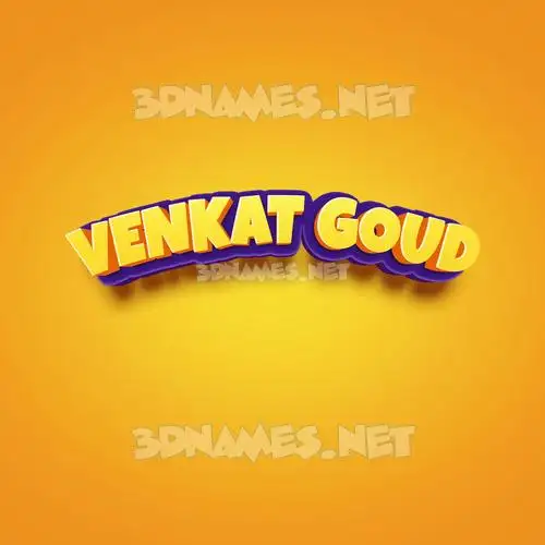 venkat goud in Orange Toon style - 3D name wallpaper venkat goud in Orange Toon style - 3D name wallpaper