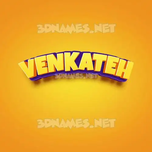 venkateh in Orange Toon style - 3D name wallpaper venkateh in Orange Toon style - 3D name wallpaper