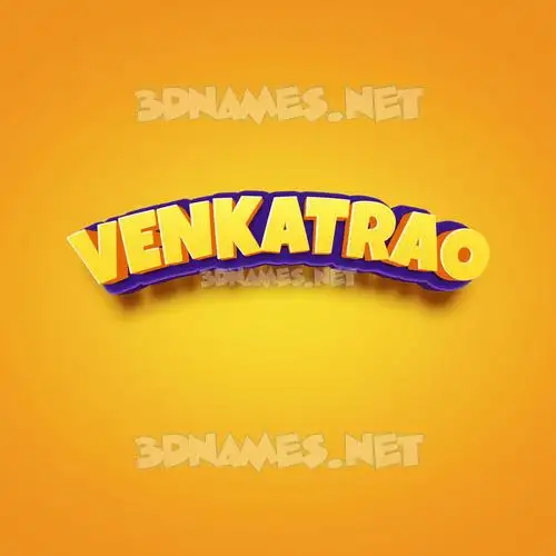 venkatrao in Orange Toon style - 3D name wallpaper venkatrao in Orange Toon style - 3D name wallpaper