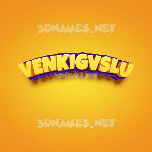 venkigvslu in Orange Toon style - 3D name wallpaper venkigvslu in Orange Toon style - 3D name wallpaper