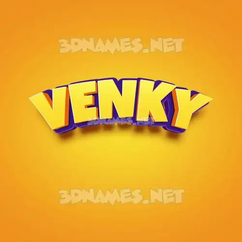 venky in Orange Toon style - 3D name wallpaper venky in Orange Toon style - 3D name wallpaper