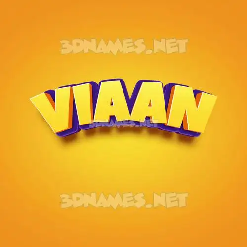 viaan in Orange Toon style - 3D name wallpaper viaan in Orange Toon style - 3D name wallpaper