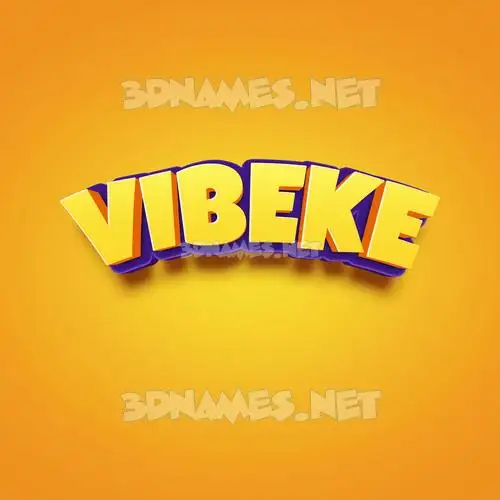 vibeke in Orange Toon style - 3D name wallpaper vibeke in Orange Toon style - 3D name wallpaper