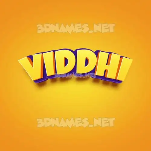 viddhi in Orange Toon style - 3D name wallpaper viddhi in Orange Toon style - 3D name wallpaper