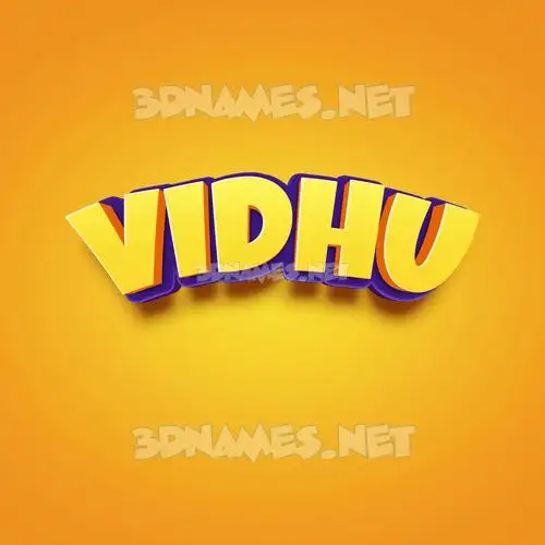 vidhu in Orange Toon style - 3D name wallpaper vidhu in Orange Toon style - 3D name wallpaper