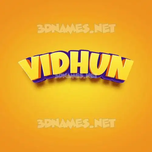 vidhun in Orange Toon style - 3D name wallpaper vidhun in Orange Toon style - 3D name wallpaper