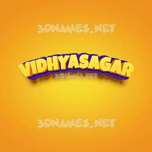 vidhyasagar in Orange Toon style - 3D name wallpaper vidhyasagar in Orange Toon style - 3D name wallpaper