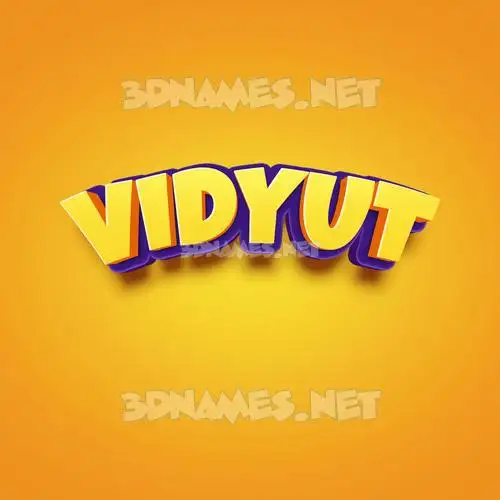 vidyut in Orange Toon style - 3D name wallpaper vidyut in Orange Toon style - 3D name wallpaper