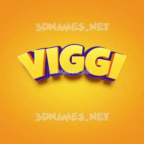 viggi in Orange Toon style - 3D name wallpaper viggi in Orange Toon style - 3D name wallpaper