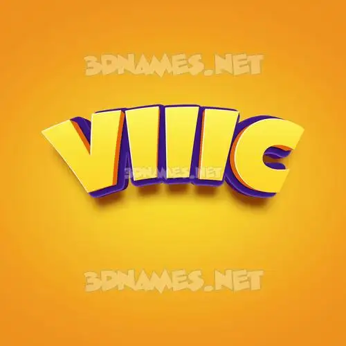 viiic in Orange Toon style - 3D name wallpaper viiic in Orange Toon style - 3D name wallpaper