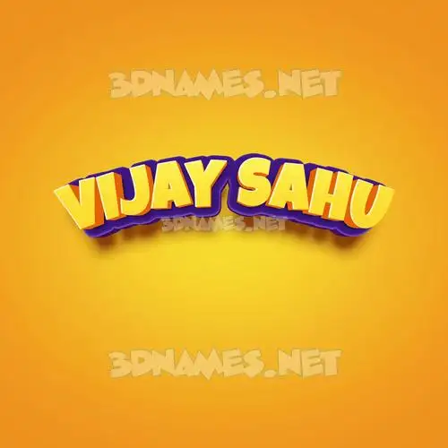 vijay sahu in Orange Toon style - 3D name wallpaper vijay sahu in Orange Toon style - 3D name wallpaper