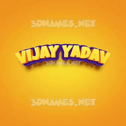 vijay yadav in Orange Toon style - 3D name wallpaper vijay yadav in Orange Toon style - 3D name wallpaper