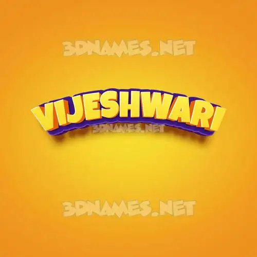 vijeshwari in Orange Toon style - 3D name wallpaper vijeshwari in Orange Toon style - 3D name wallpaper