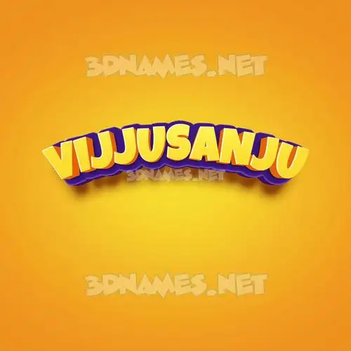 vijjusanju in Orange Toon style - 3D name wallpaper vijjusanju in Orange Toon style - 3D name wallpaper