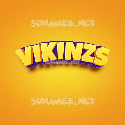 vikinzs in Orange Toon style - 3D name wallpaper vikinzs in Orange Toon style - 3D name wallpaper