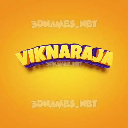 viknaraja in Orange Toon style - 3D name wallpaper viknaraja in Orange Toon style - 3D name wallpaper