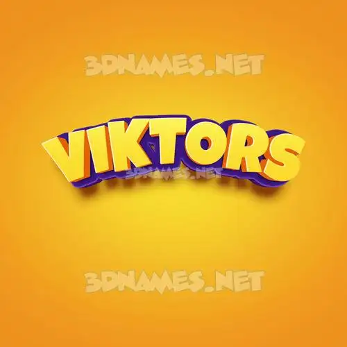 viktors in Orange Toon style - 3D name wallpaper viktors in Orange Toon style - 3D name wallpaper