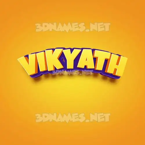 vikyath in Orange Toon style - 3D name wallpaper vikyath in Orange Toon style - 3D name wallpaper