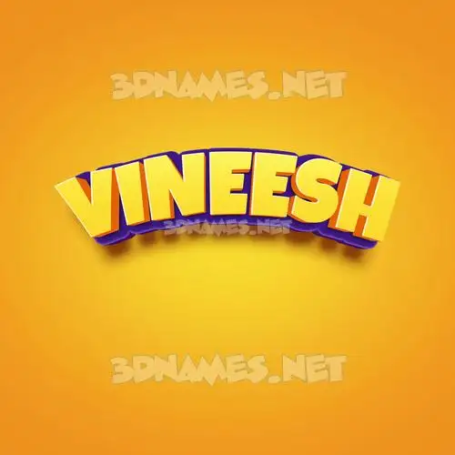 vineesh in Orange Toon style - 3D name wallpaper vineesh in Orange Toon style - 3D name wallpaper