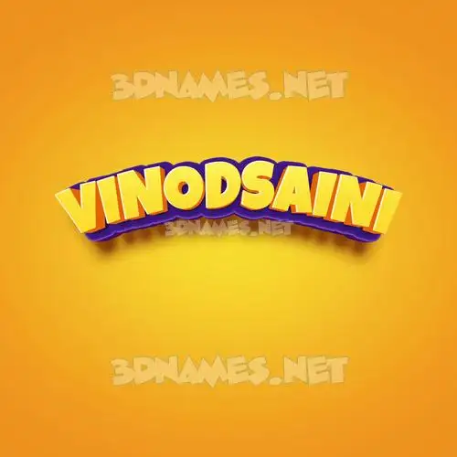 vinodsaini in Orange Toon style - 3D name wallpaper vinodsaini in Orange Toon style - 3D name wallpaper