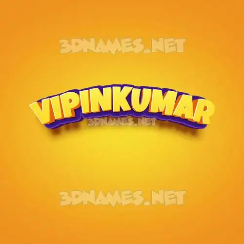 vipinkumar in Orange Toon style - 3D name wallpaper vipinkumar in Orange Toon style - 3D name wallpaper