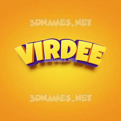virdee in Orange Toon style - 3D name wallpaper virdee in Orange Toon style - 3D name wallpaper