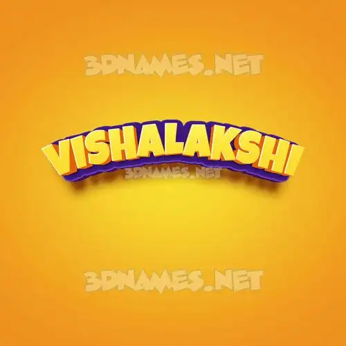vishalakshi in Orange Toon style - 3D name wallpaper vishalakshi in Orange Toon style - 3D name wallpaper