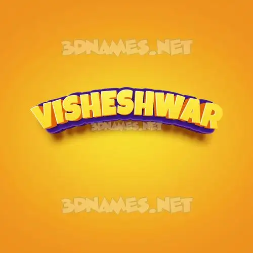 visheshwar in Orange Toon style - 3D name wallpaper visheshwar in Orange Toon style - 3D name wallpaper