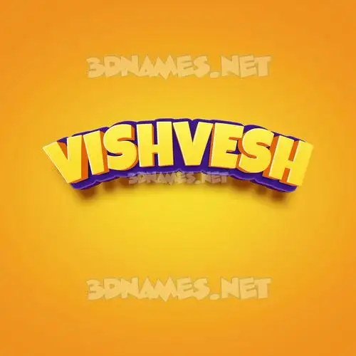 vishvesh in Orange Toon style - 3D name wallpaper vishvesh in Orange Toon style - 3D name wallpaper