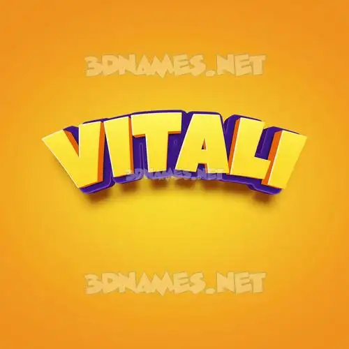vitali in Orange Toon style - 3D name wallpaper vitali in Orange Toon style - 3D name wallpaper