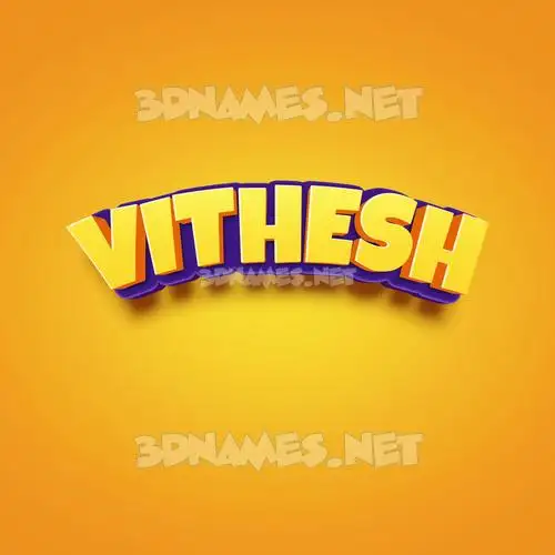 vithesh in Orange Toon style - 3D name wallpaper vithesh in Orange Toon style - 3D name wallpaper