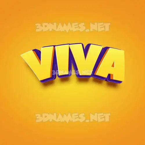 viva in Orange Toon style - 3D name wallpaper viva in Orange Toon style - 3D name wallpaper