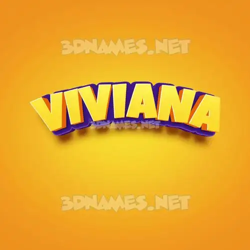 viviana in Orange Toon style - 3D name wallpaper viviana in Orange Toon style - 3D name wallpaper