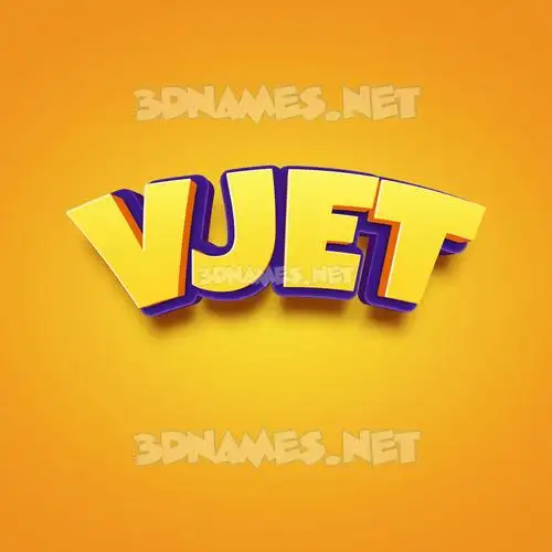 vjet in Orange Toon style - 3D name wallpaper vjet in Orange Toon style - 3D name wallpaper