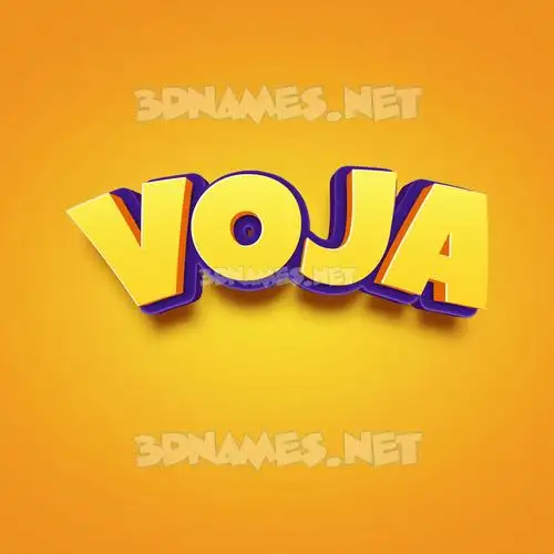 voja in Orange Toon style - 3D name wallpaper voja in Orange Toon style - 3D name wallpaper