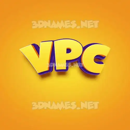 vpc in Orange Toon style - 3D name wallpaper vpc in Orange Toon style - 3D name wallpaper